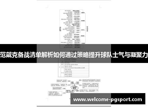 范戴克备战清单解析如何通过策略提升球队士气与凝聚力